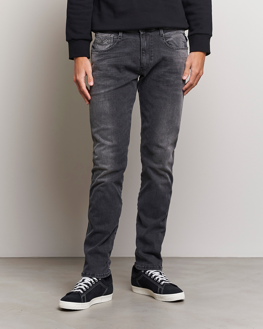 Men | Jeans | Replay | Anbass Hyperflex Re-Used Jeans Washed Grey