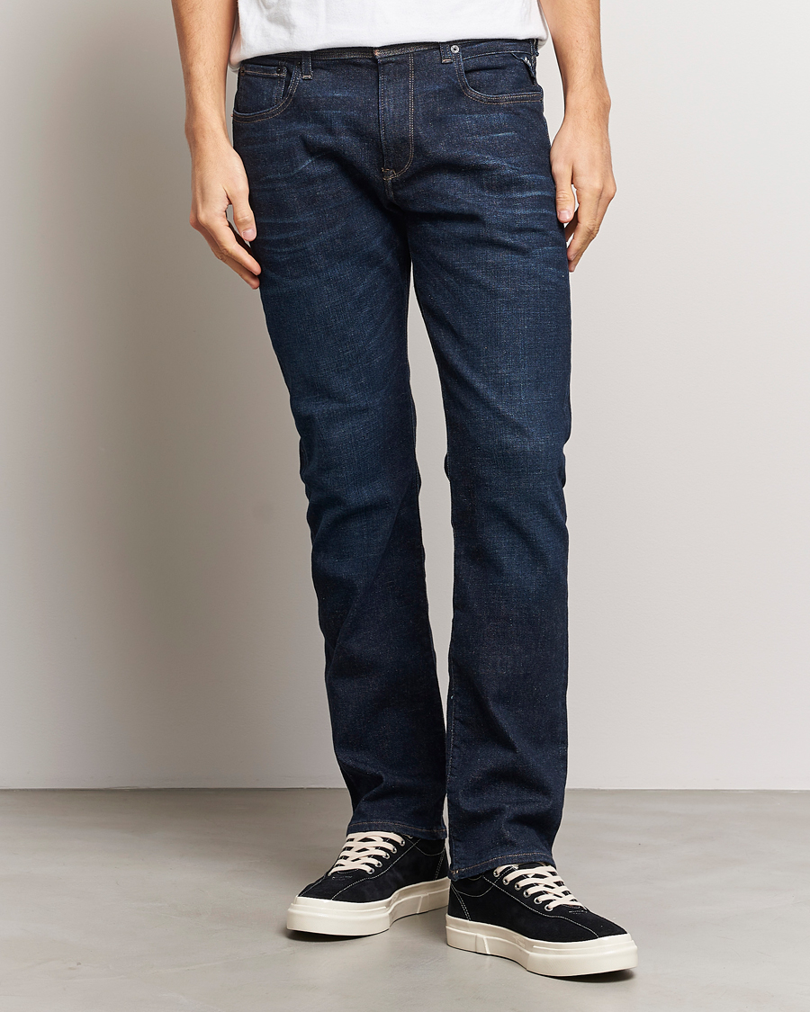 Men |  | Replay | Sartoriale Regular Fit Hyperflex Jeans Dark Blue