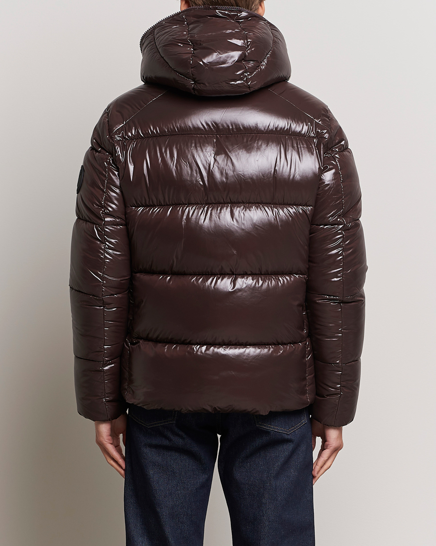 Men | Coats & Jackets | Save The Duck | Edgard Padded Puffer Brown Black