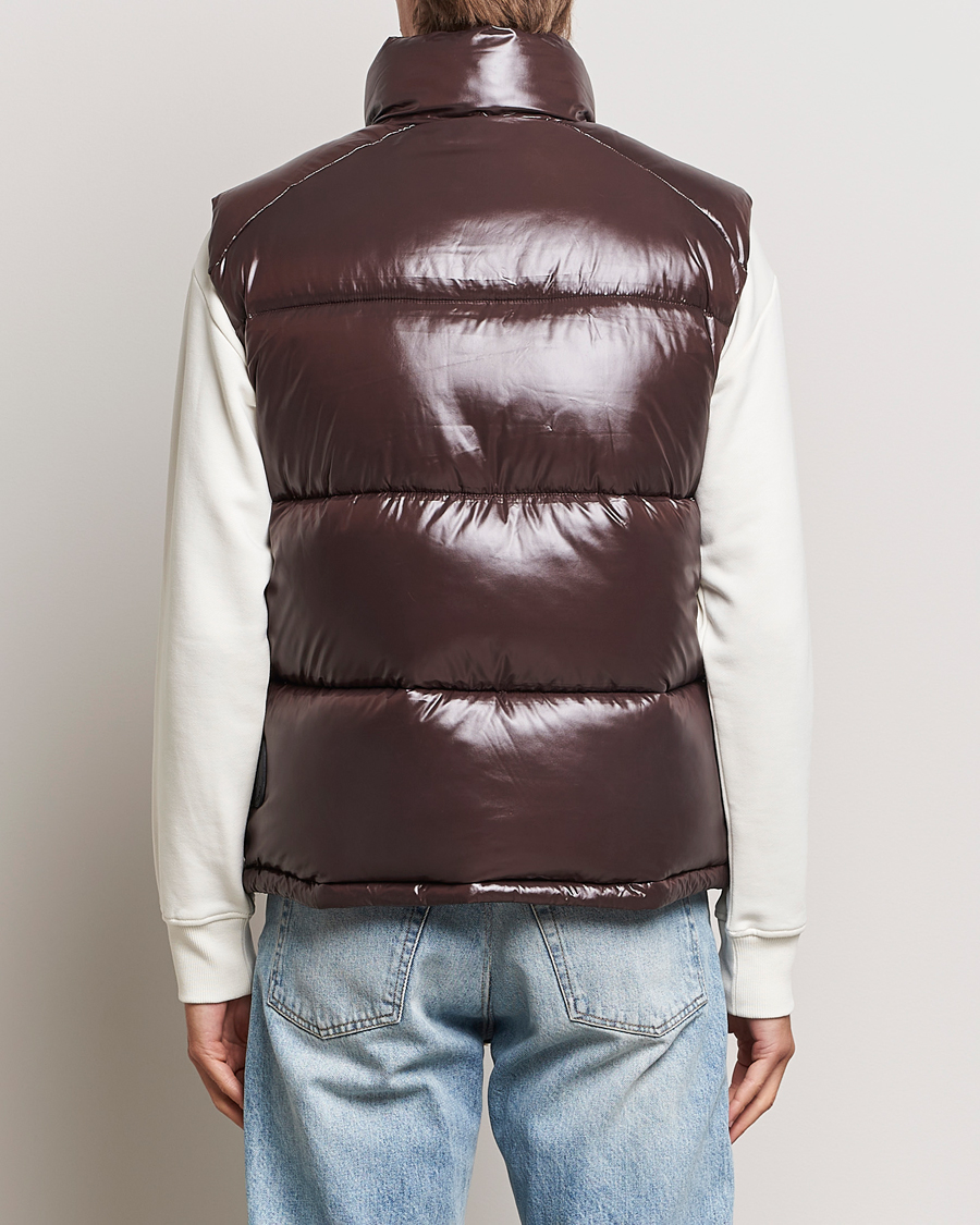 Men | Coats & Jackets | Save The Duck | Ailantus Padded Puffer Vest Brown Black