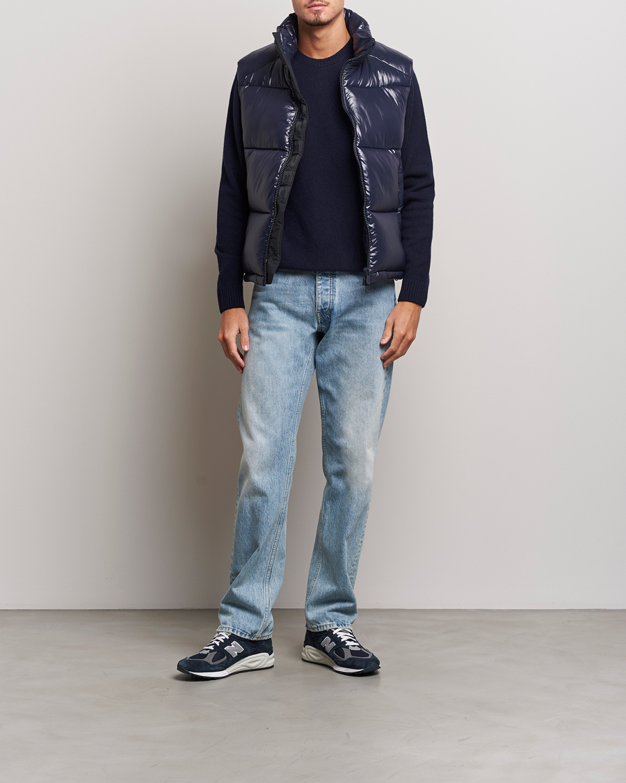 Men | Coats & Jackets | Save The Duck | Ailantus Padded Puffer Vest Blue Black