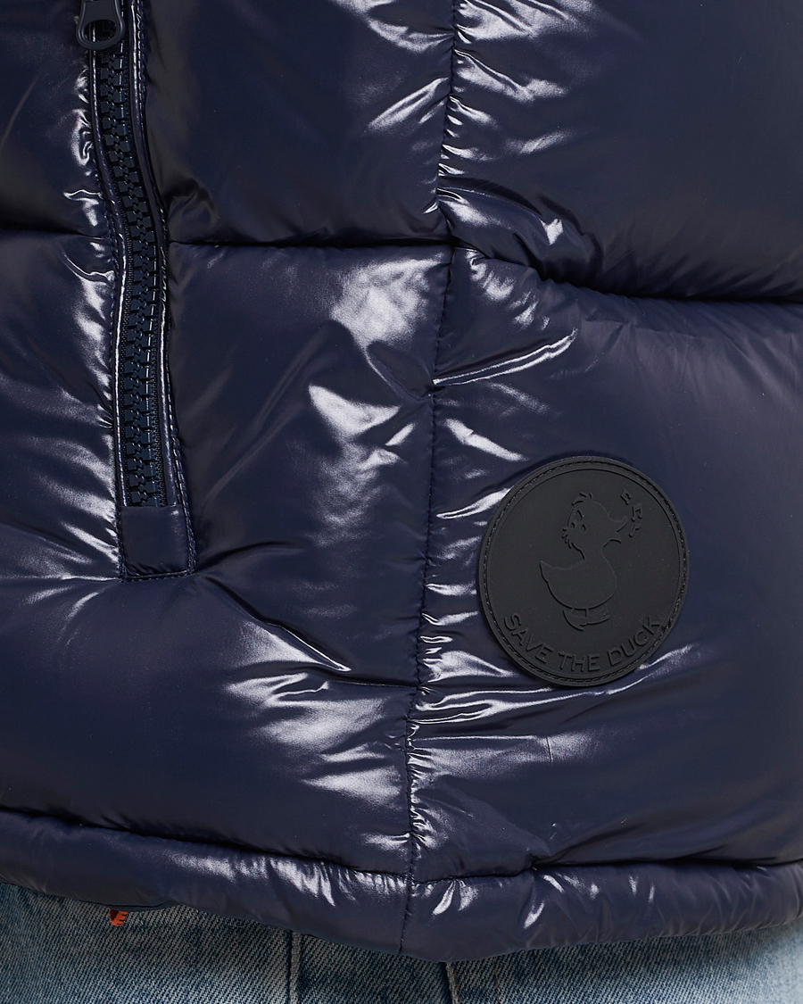 Men | Coats & Jackets | Save The Duck | Ailantus Padded Puffer Vest Blue Black