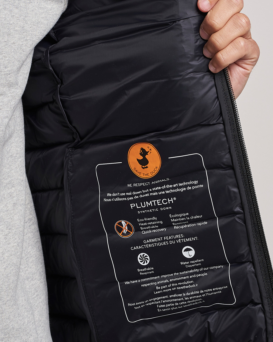 Men | Coats & Jackets | Save The Duck | Rhus Matt Lightweight Vest Black