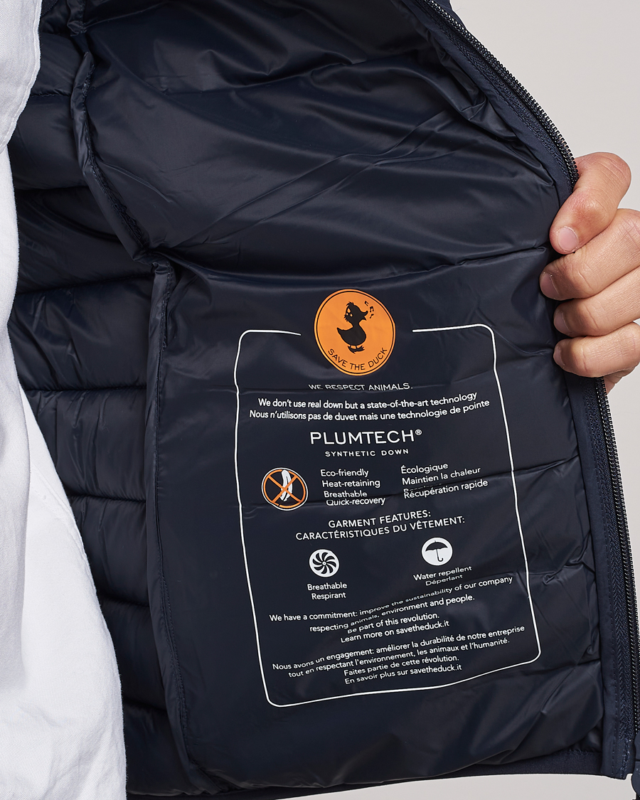 Men | Coats & Jackets | Save The Duck | Rhus Matt Lightweight Vest Blue Black