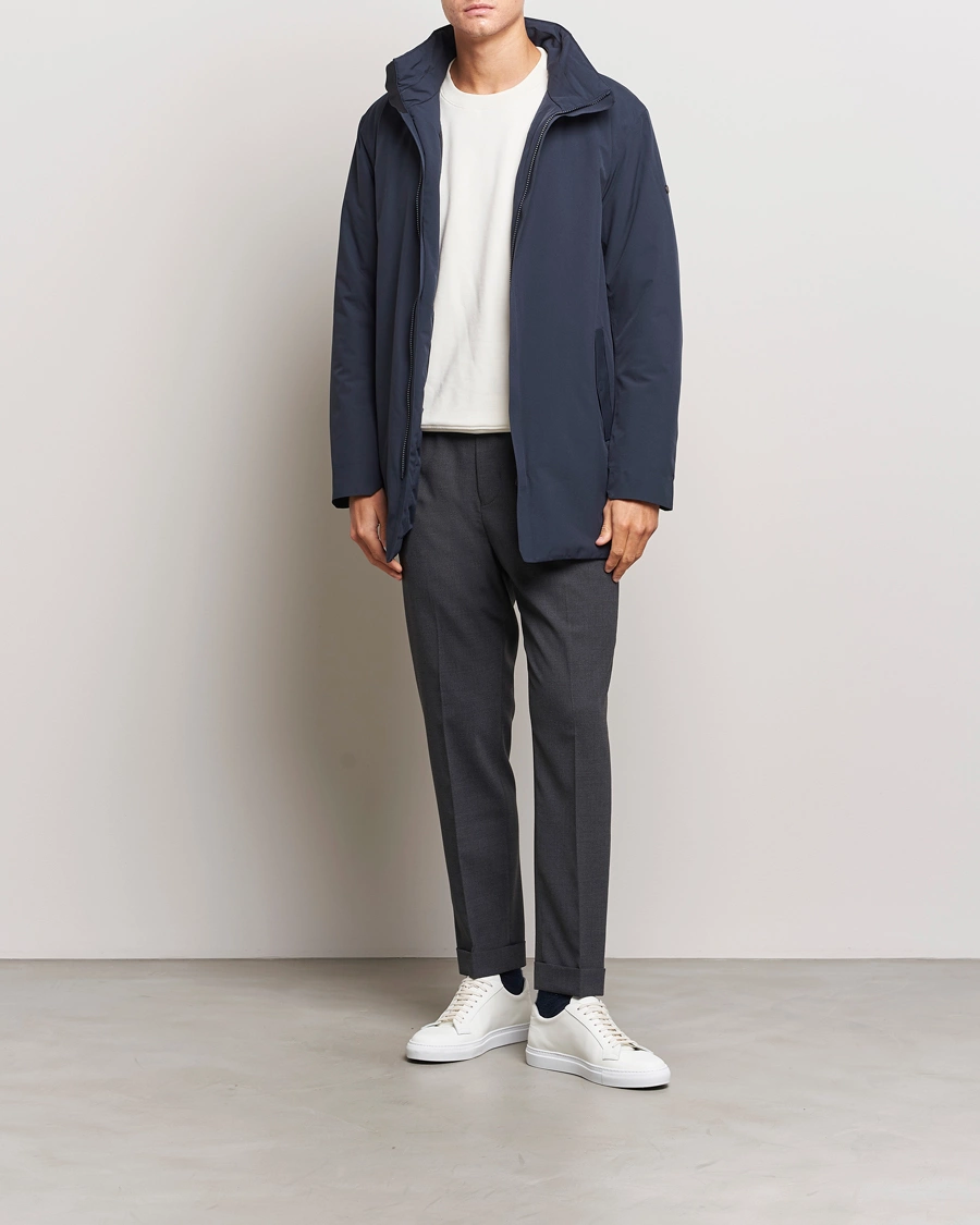 Men | Coats & Jackets | Scandinavian Edition | Town Waterproof Lightweight Coat Midnight Blue