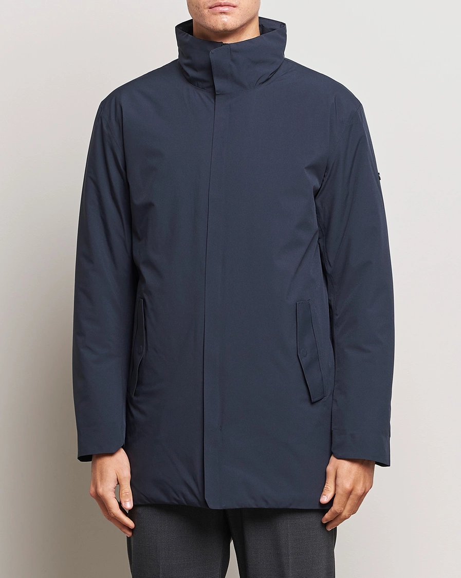 Men | Coats & Jackets | Scandinavian Edition | Town Waterproof Lightweight Coat Midnight Blue