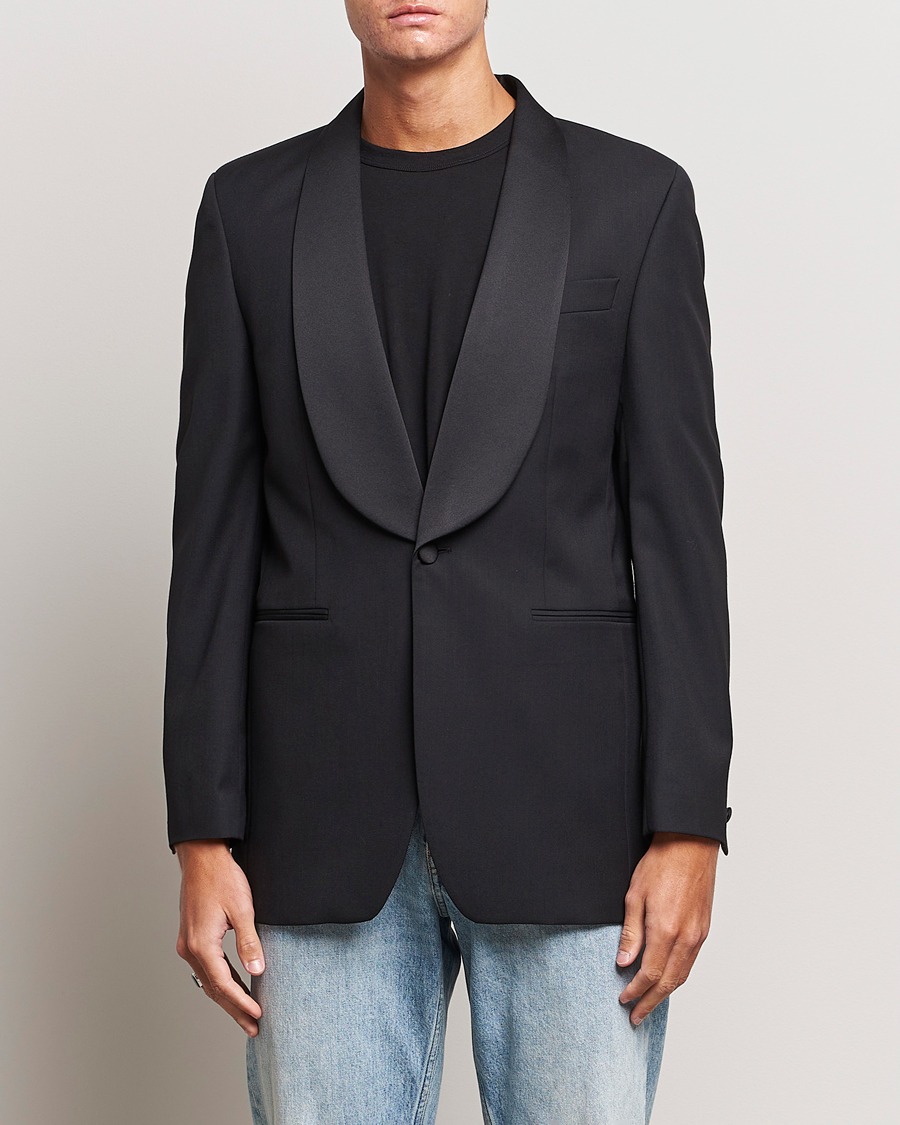 Men | Blazers | Sunflower | Shawl Collar Tuxedo Jacket Black