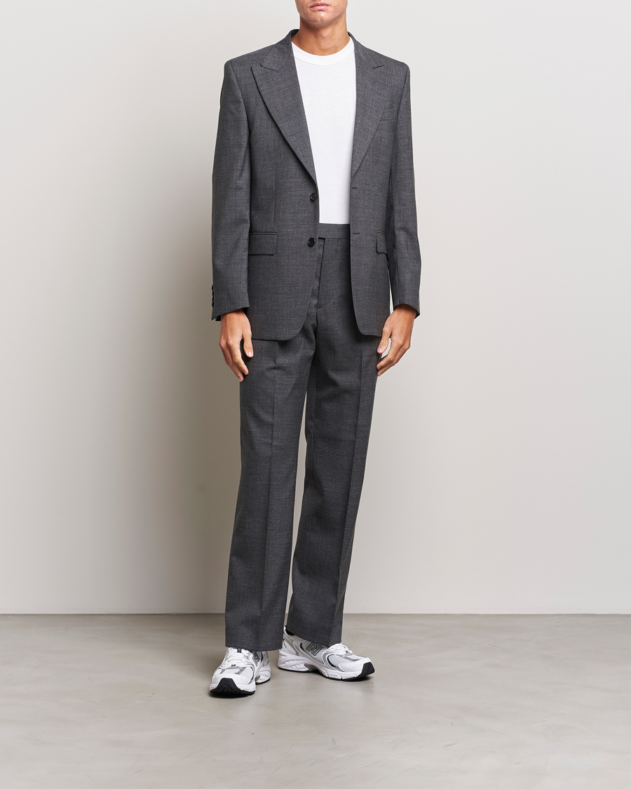 Men | Trousers | Sunflower | Straight Wool Trousers Antracite