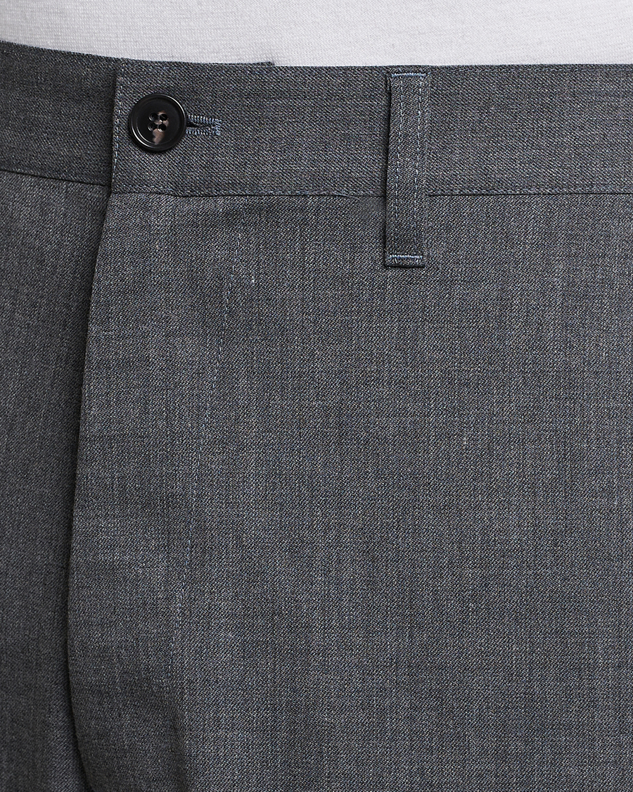 Men | Trousers | Sunflower | Wide Twist Wool Trousers Grey Melange