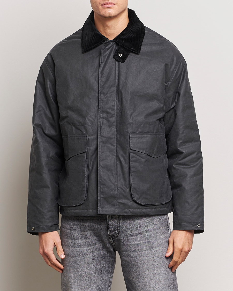 Men | Coats & Jackets | Sunflower | Waxed Short Jacket Black