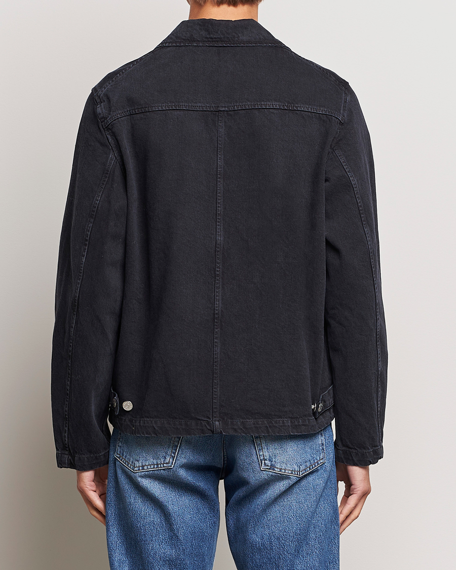 Sunflower Worker Denim Jacket Black at CareOfCarl.com