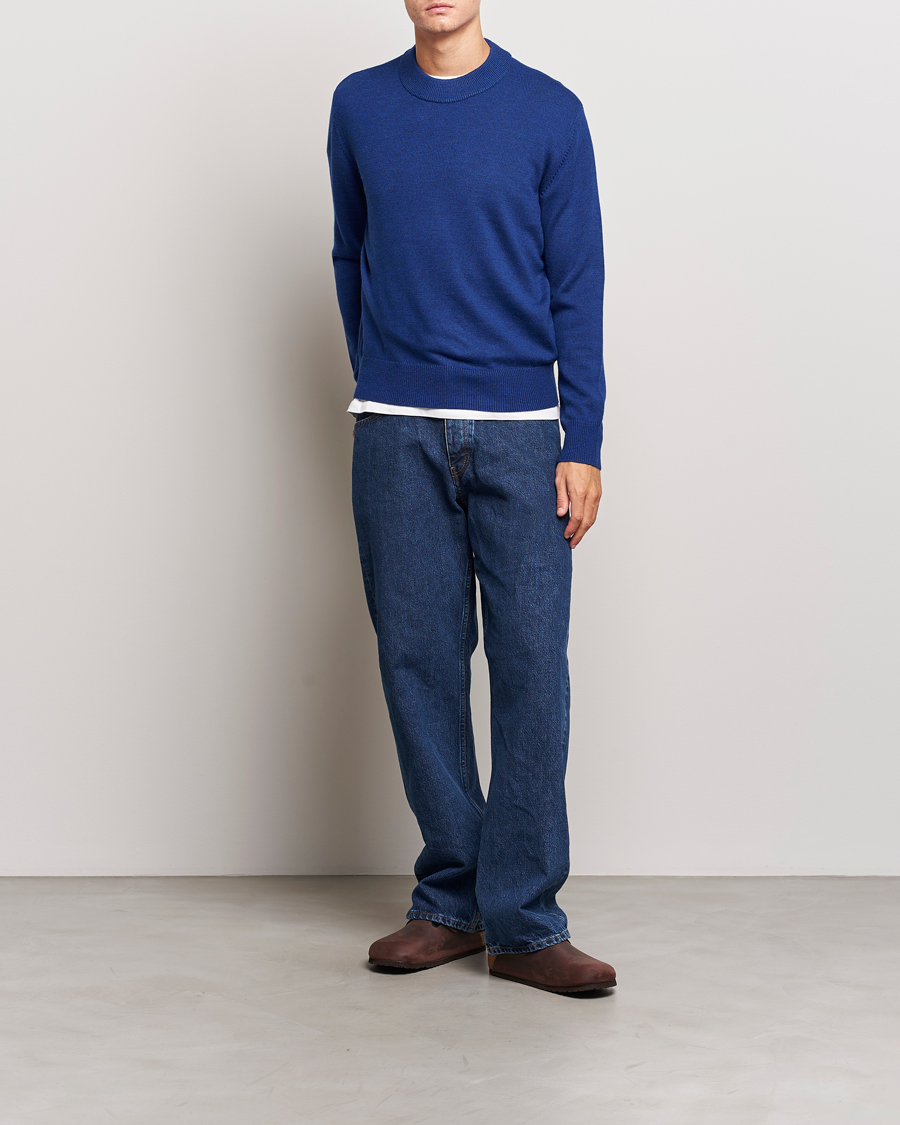 Men | Sweaters & Knitwear | Sunflower | Moon Merino Sweater Blue