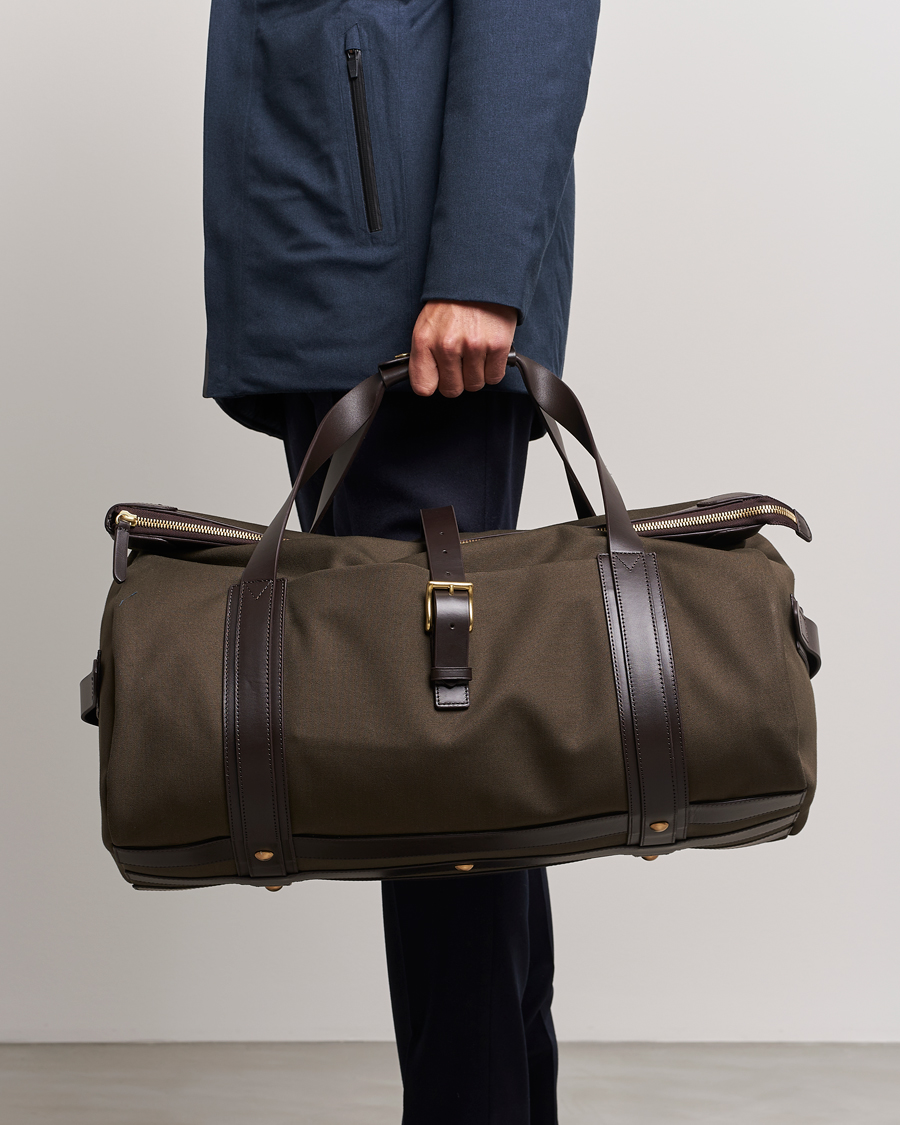 Men | Bags | Mismo | M/S Explorer Weekendbag Army/Dark Brown