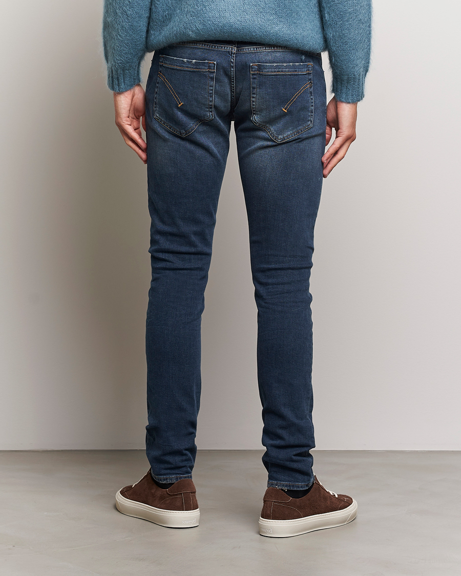 Men | Jeans | Dondup | George Destroyed Jeans Dark Blue