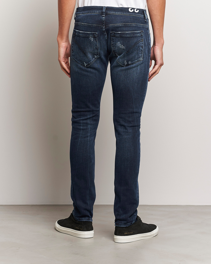 Men | Jeans | Dondup | George Destroyed Jeans Blue Black