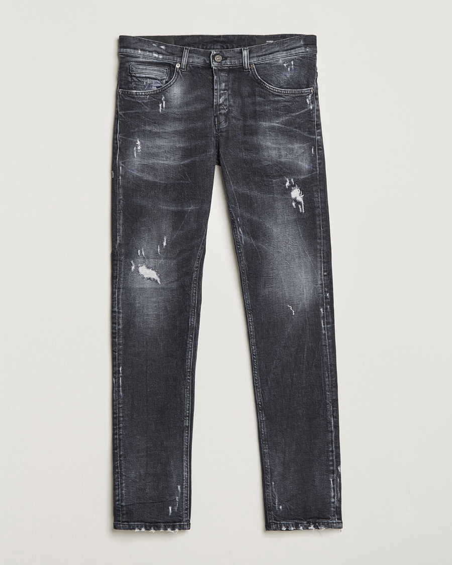 Men | Slim fit | Dondup | George Destroyed Jeans Vintage Black
