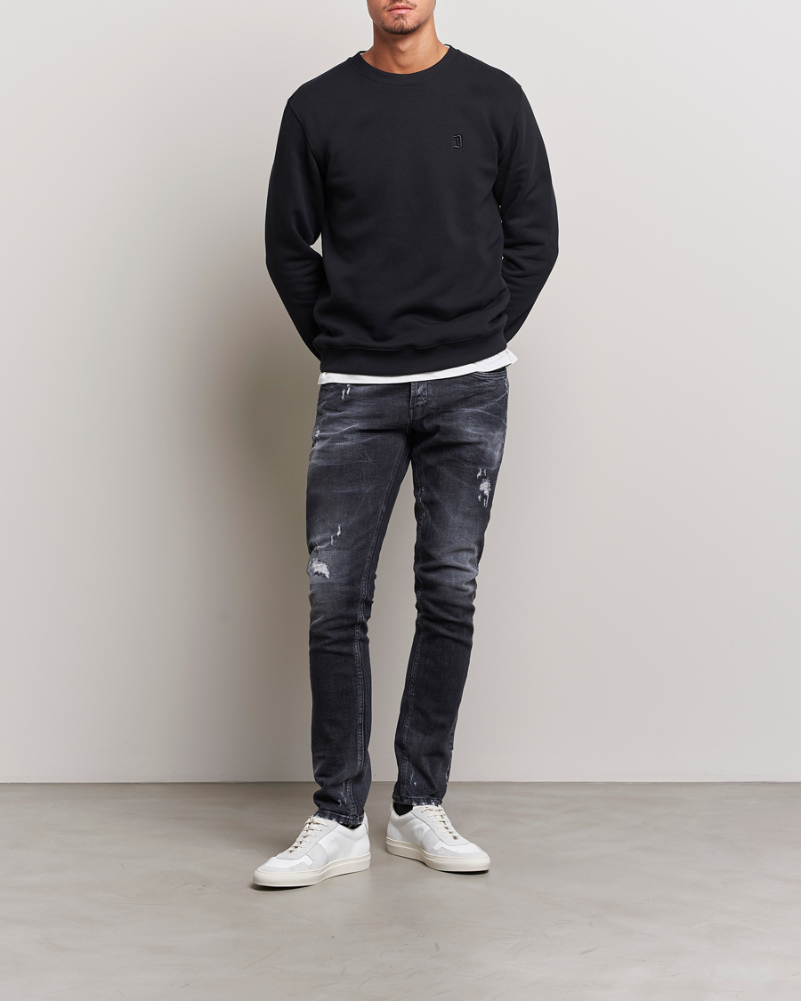 Men | Jeans | Dondup | George Destroyed Jeans Vintage Black