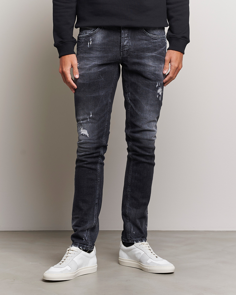 Men | Slim fit | Dondup | George Destroyed Jeans Vintage Black