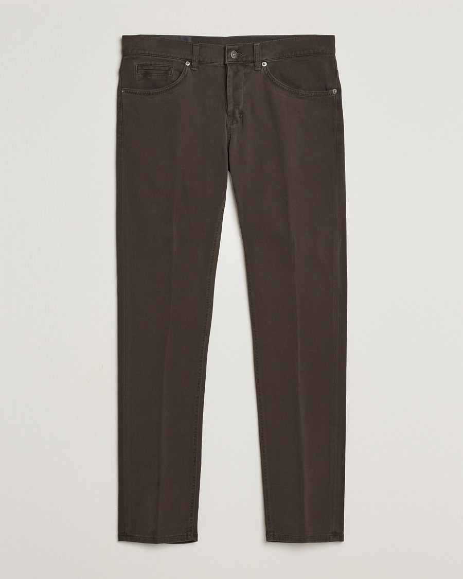 Men | Jeans | Dondup | George 5-Pocket Jeans Brown