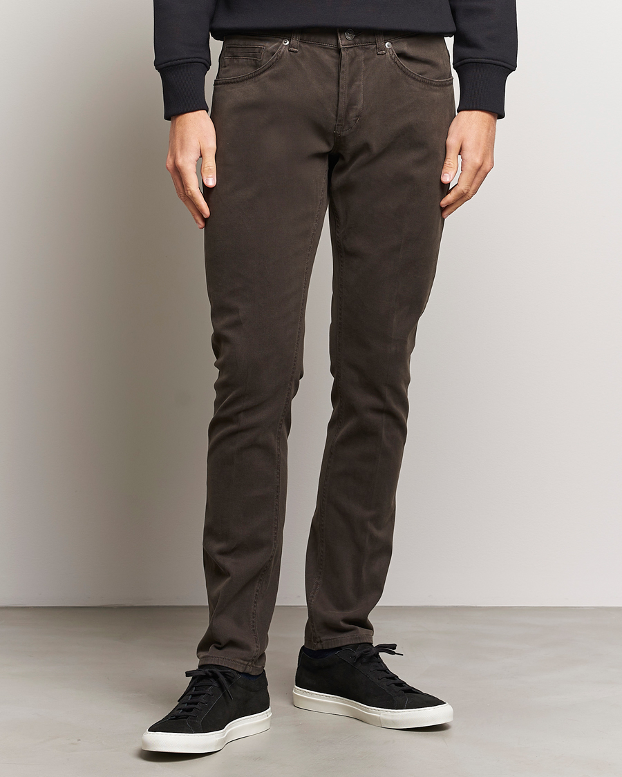 Men | Jeans | Dondup | George 5-Pocket Jeans Brown