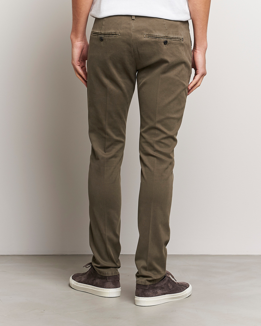 Men | Trousers | Dondup | Gaubert Chinos Olive Green