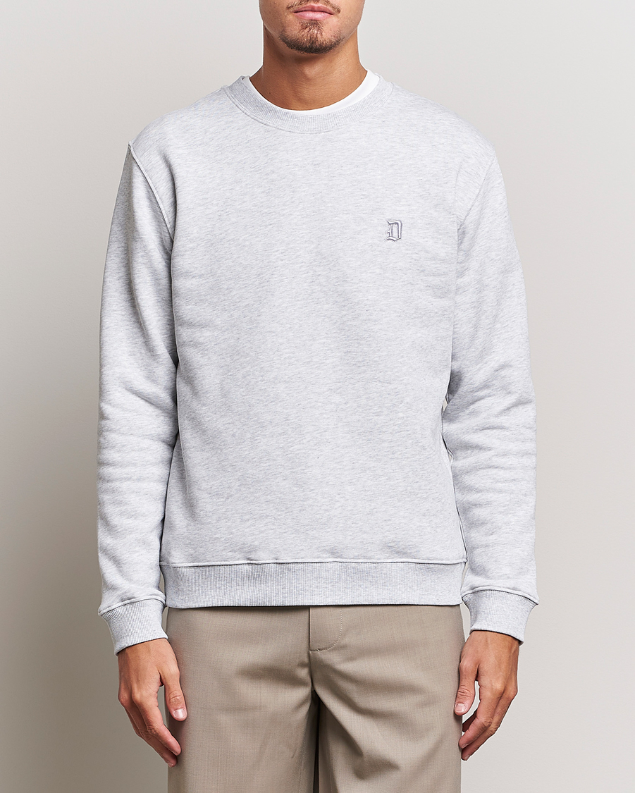 Men |  | Dondup | Logo Crew Neck Sweatshirt Light Grey