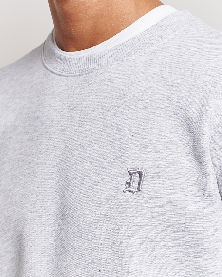 Men | Sweaters & Knitwear | Dondup | Logo Crew Neck Sweatshirt Light Grey