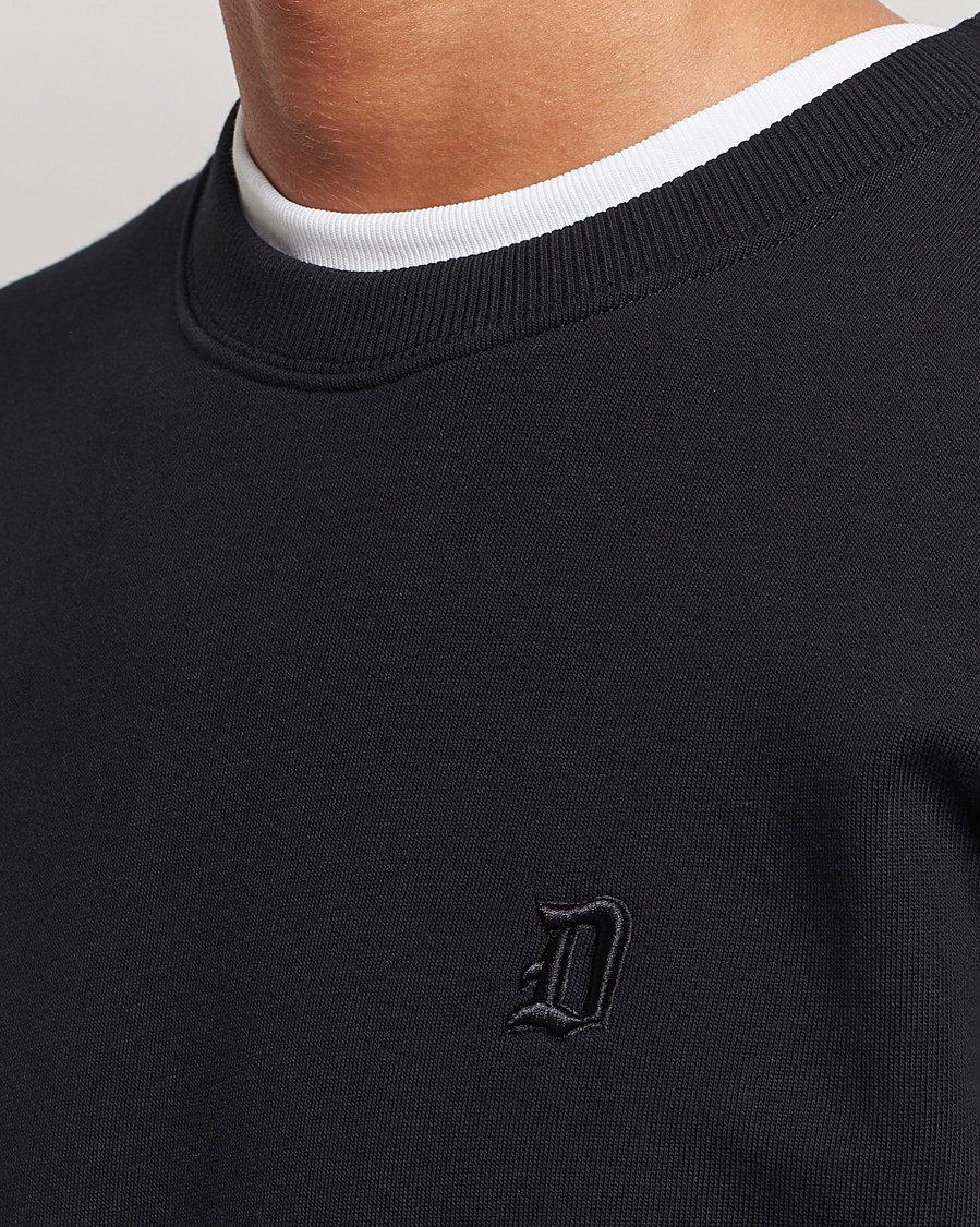 Men | Sweaters & Knitwear | Dondup | Logo Crew Neck Sweatshirt Black