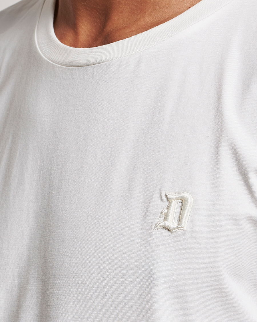 Men | T-Shirts | Dondup | Logo Crew Neck T-Shirt Off White
