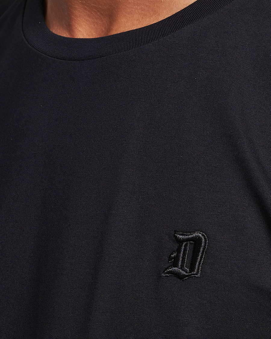 Men | T-Shirts | Dondup | Logo Crew Neck T-Shirt Black