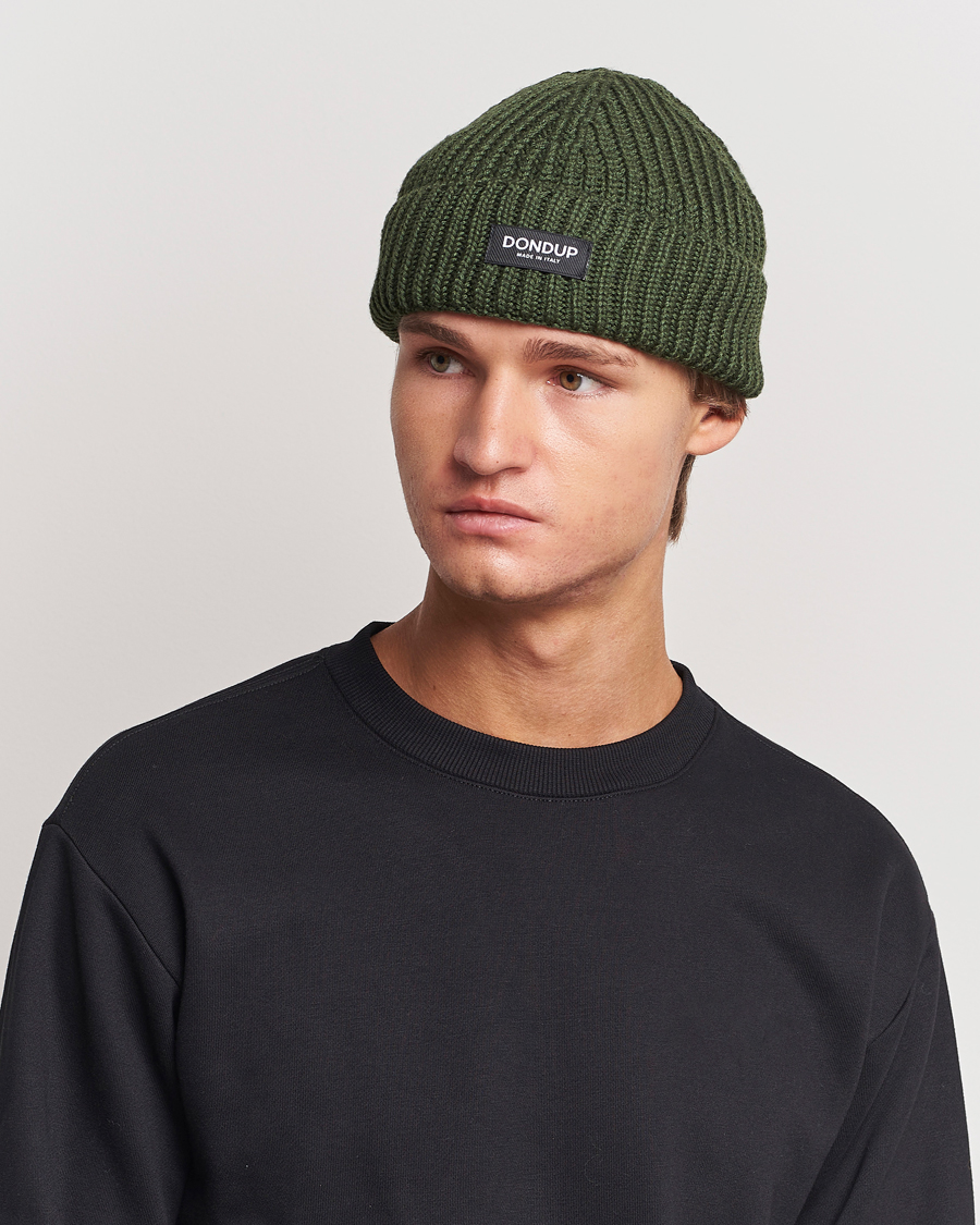 Men |  | Dondup | Ribbed Beanie Olive Green