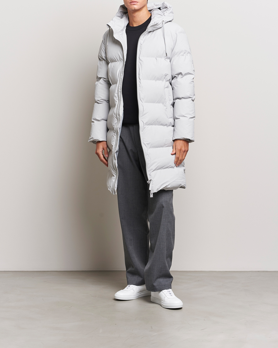 Men | Coats & Jackets | RAINS | Alta Long Puffer Jacket Ash