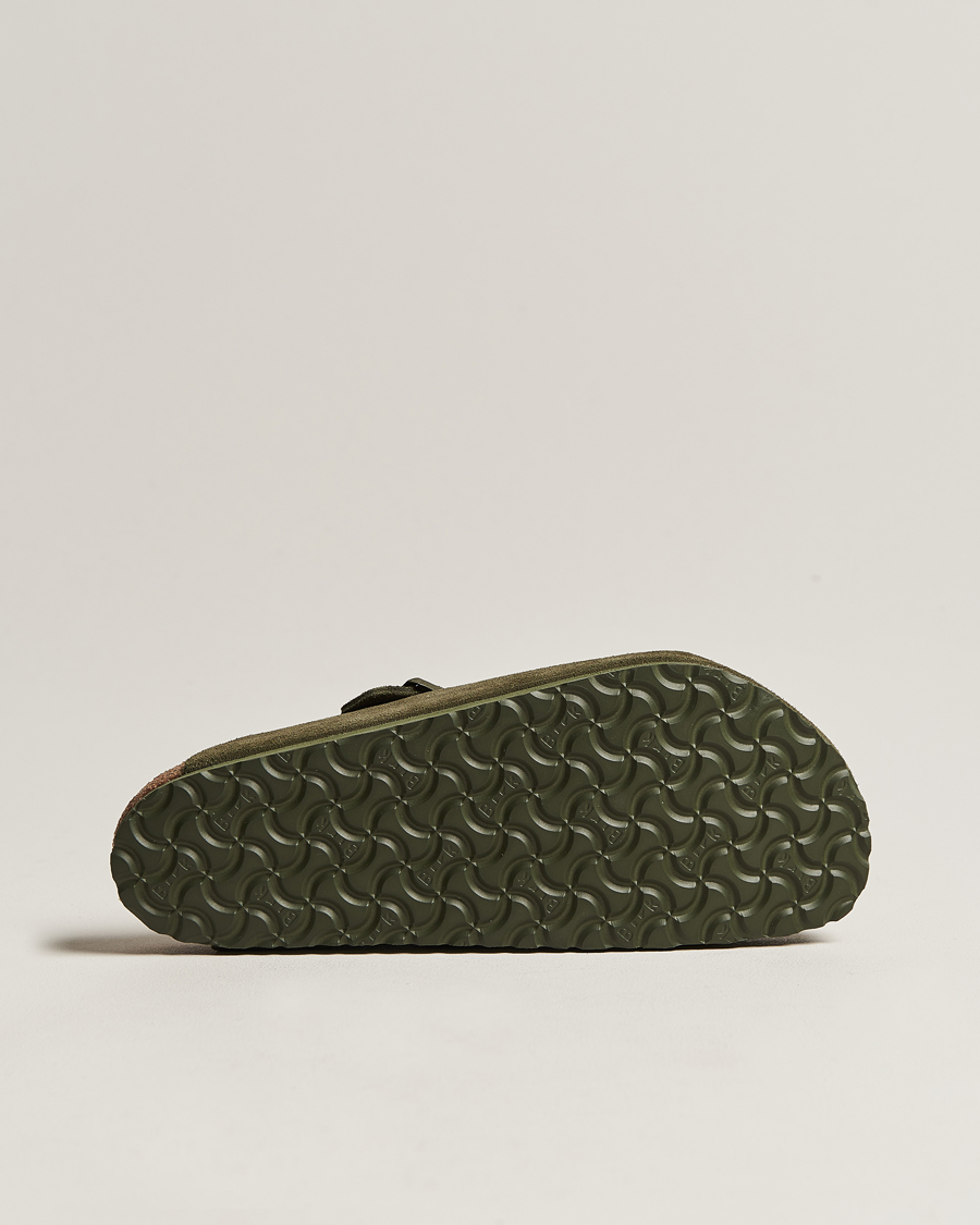 Men | BIRKENSTOCK Boston Classic Footbed Thyme Green Suede | BIRKENSTOCK | Boston Classic Footbed Thyme Green Suede