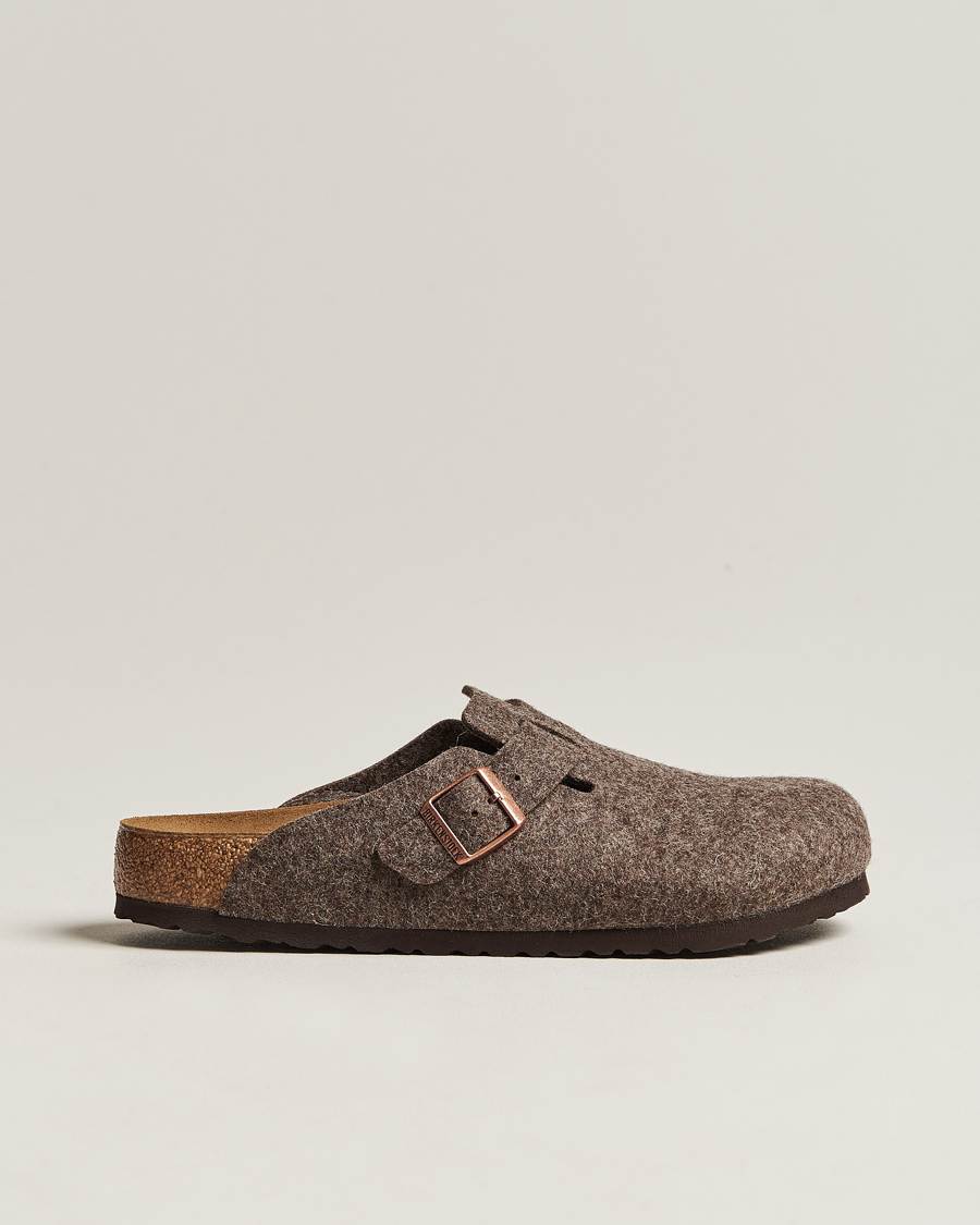 Men | BIRKENSTOCK Boston Classic Footbed Wool Felt Antracite | BIRKENSTOCK | Boston Classic Footbed Wool Felt Antracite