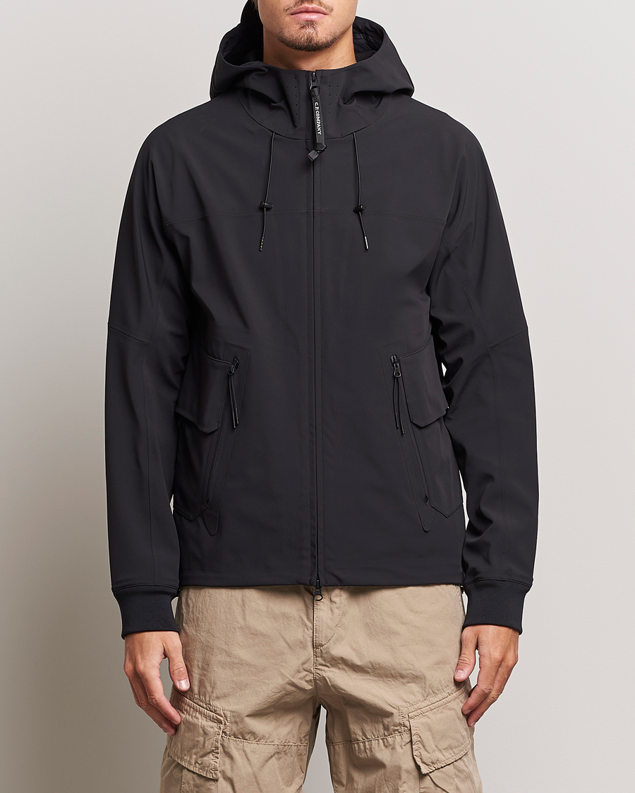 Men | Casual Jackets | C.P. Company | Metropolis Metroshell Hooded Jacket Black