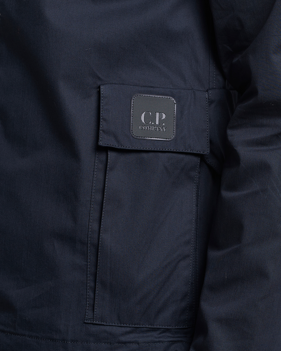Men | Shirts | C.P. Company | Metropolis Gabardine PD Overshirt Navy
