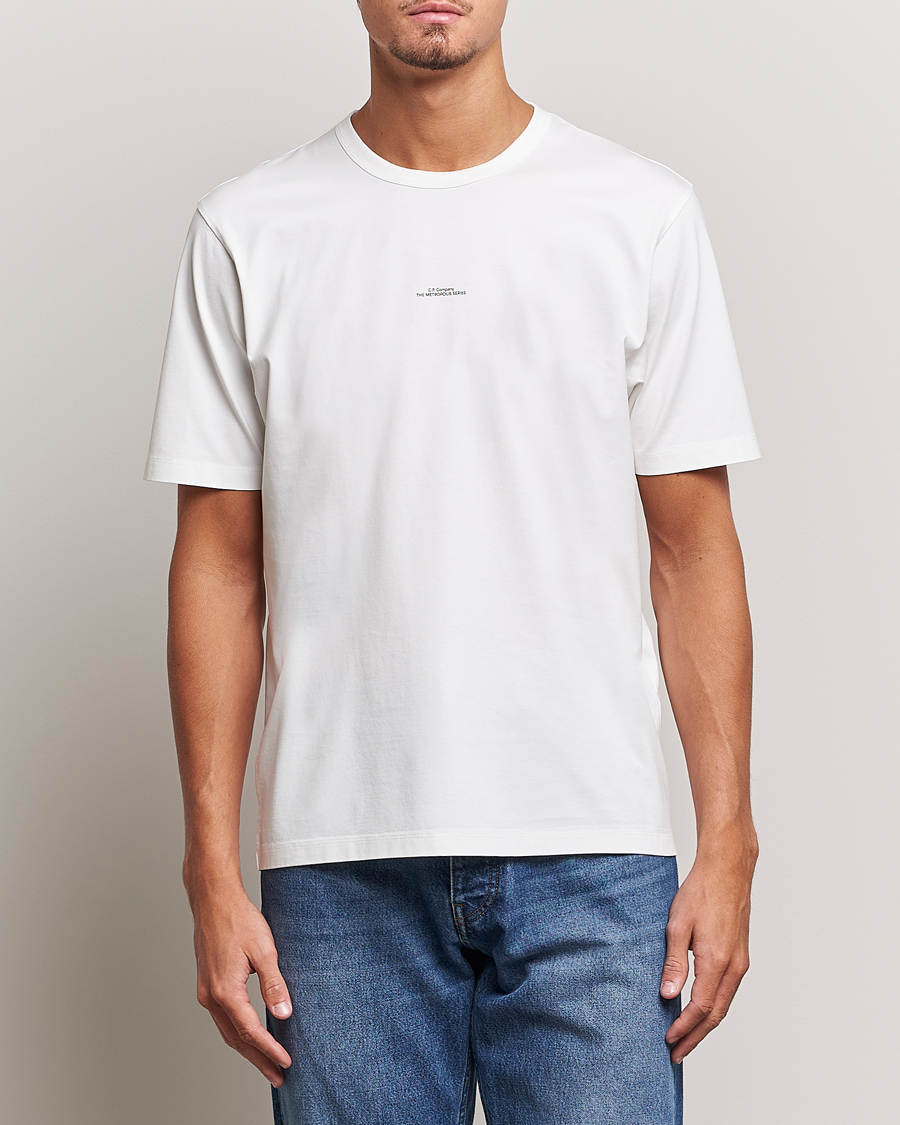 Men | White t-shirts | C.P. Company | Metropolis Mercerized Jersey T-Shirts White