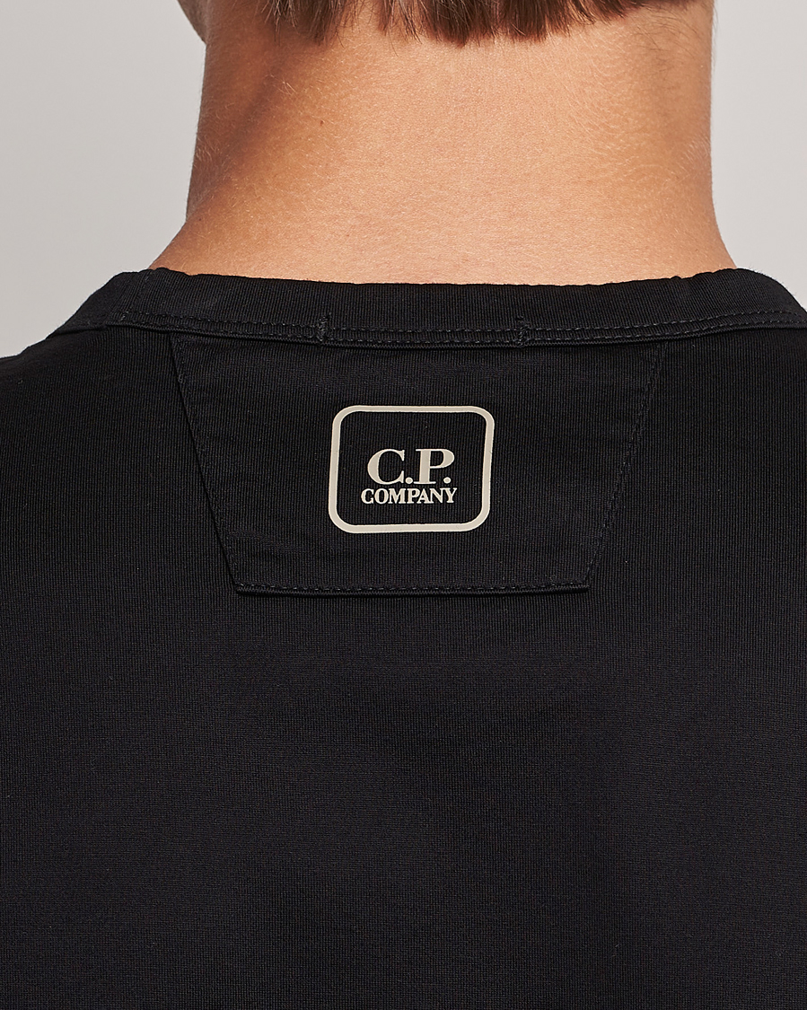 Men | T-Shirts | C.P. Company | Metropolis Mercerized Jersey Logo T-Shirts Black