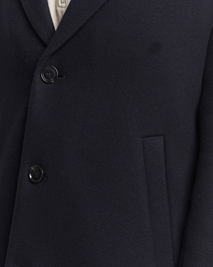 Men | Coats & Jackets | Filippa K | London Wool Coat Navy