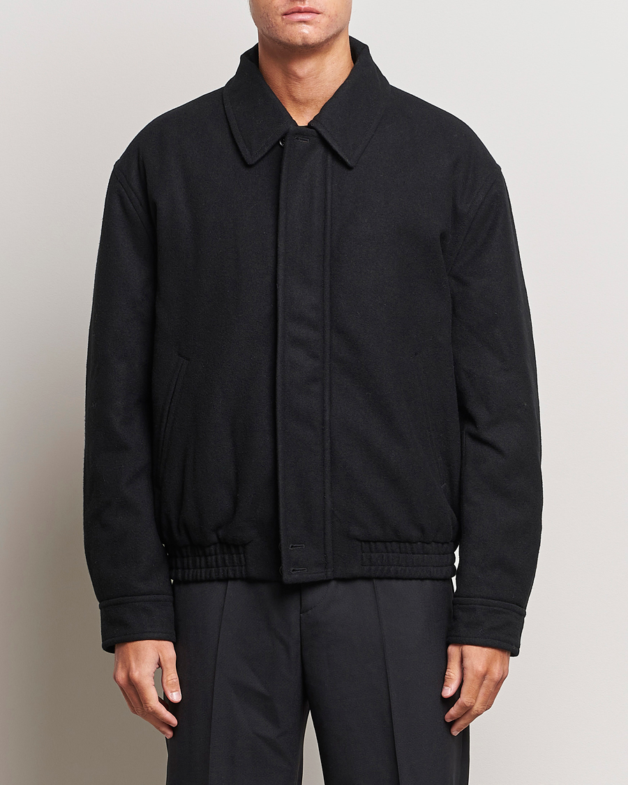 Men |  | Filippa K | Wool Bomber Jacket Black