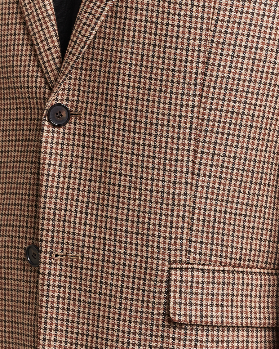 Men | Blazers | Filippa K | Wool Checked Blazer Beige/Brown