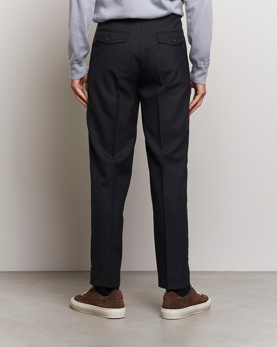 Men | Trousers | Filippa K | Mateo Wool Trousers Black