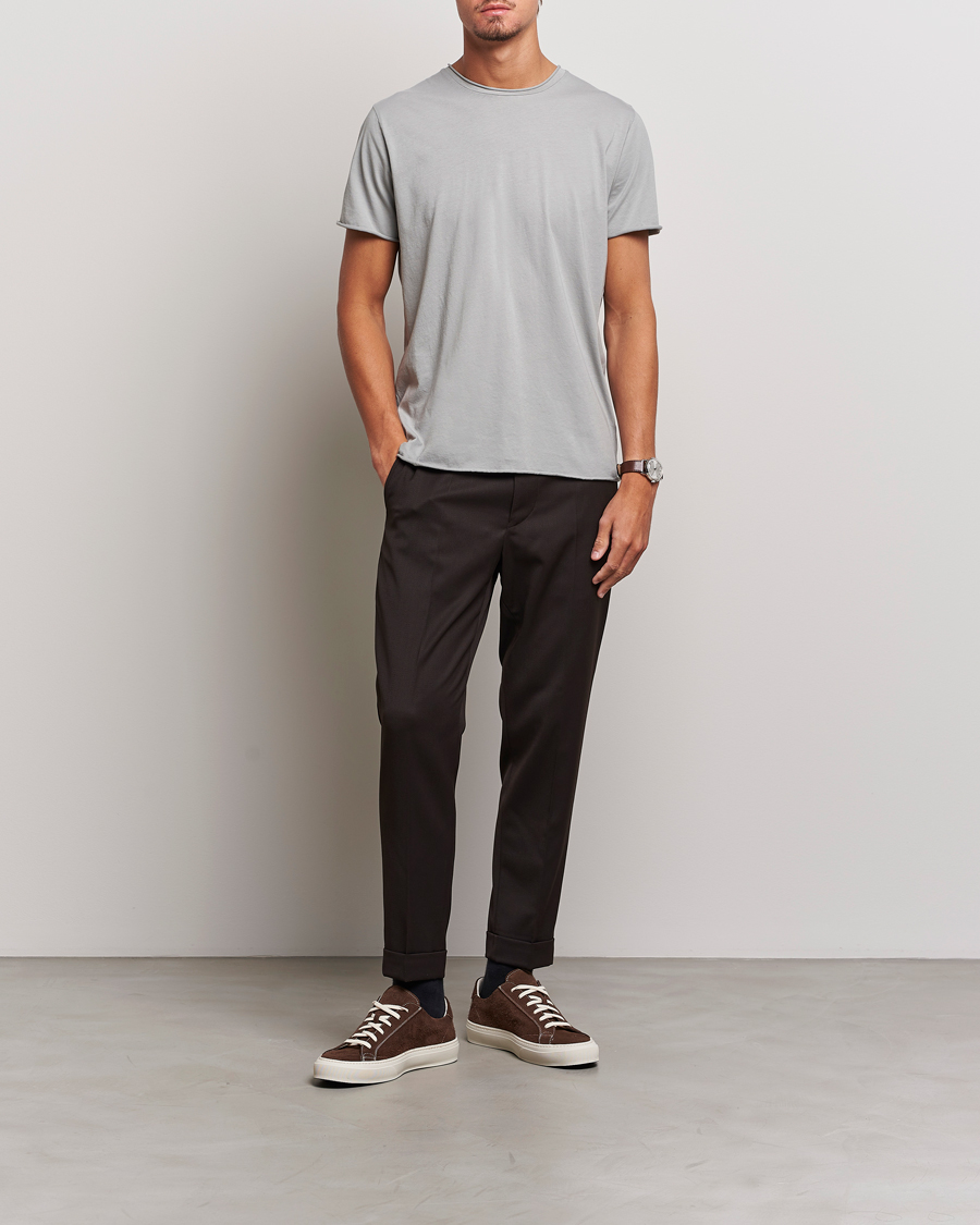 Men | T-Shirts | Filippa K | Roll Neck T-Shirt Feather Grey
