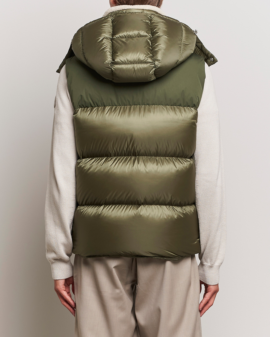 Men | Coats & Jackets | Moncler | Oust Shearling Down Vest Olive