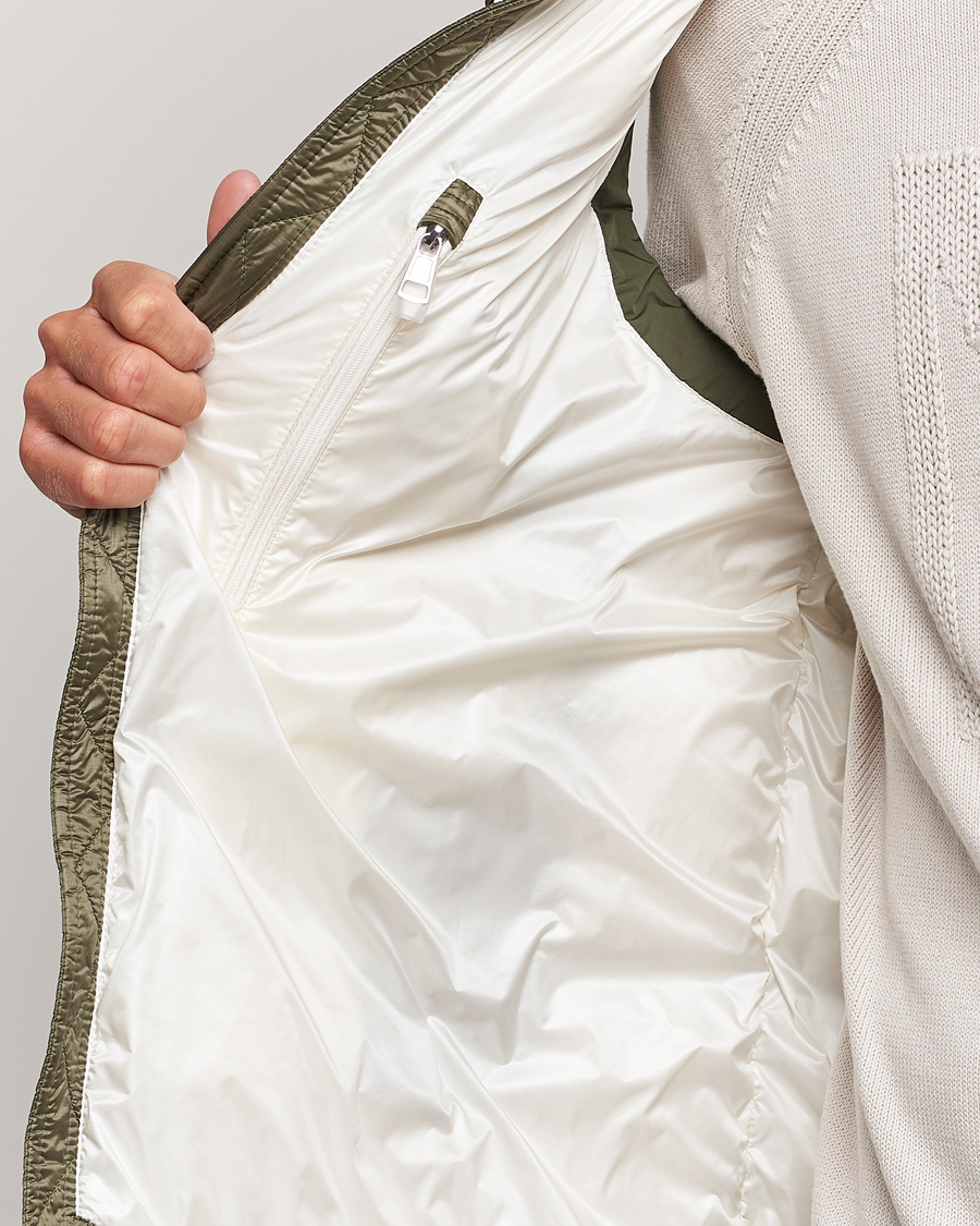 Men | Coats & Jackets | Moncler | Oust Shearling Down Vest Olive