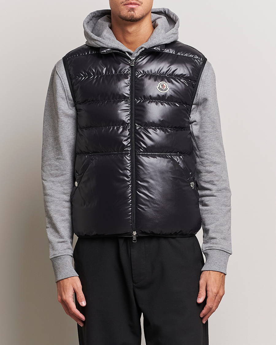 Moncler Aube Down Vest Black at CareOfCarl.com