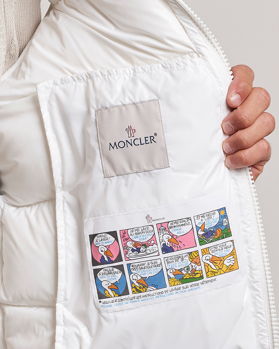 Moncler Bormes Vest White at CareOfCarl.com