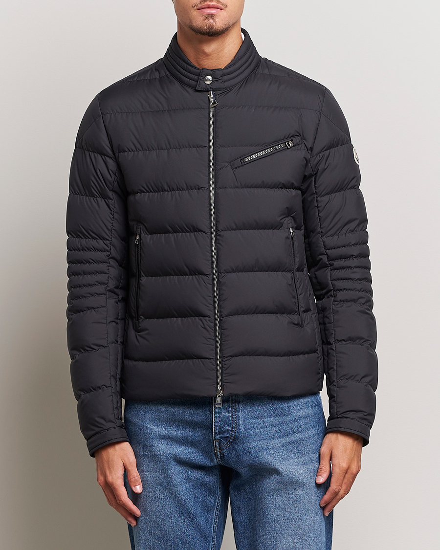 Men | Coats & Jackets | Moncler | Authie Biker Jacket Black
