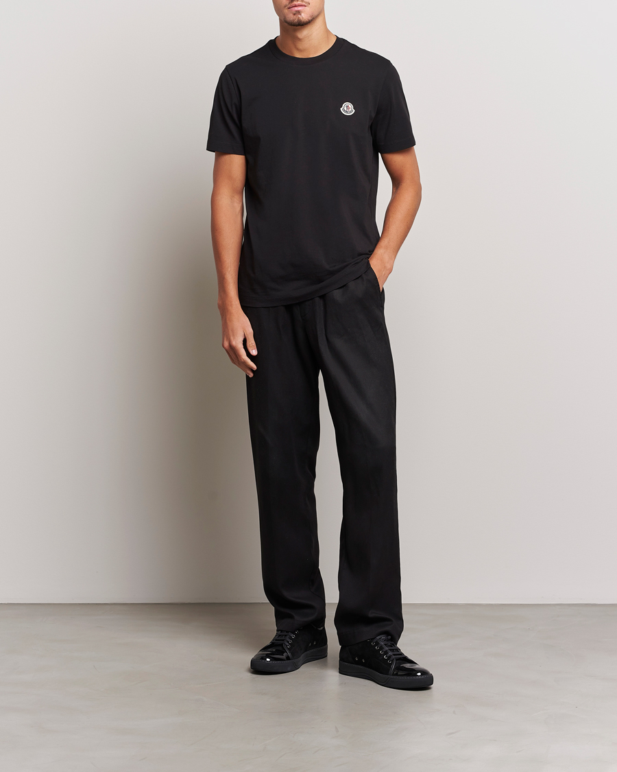 Men | T-Shirts | Moncler | 3-Pack Logo T-Shirt Black/Grey/White