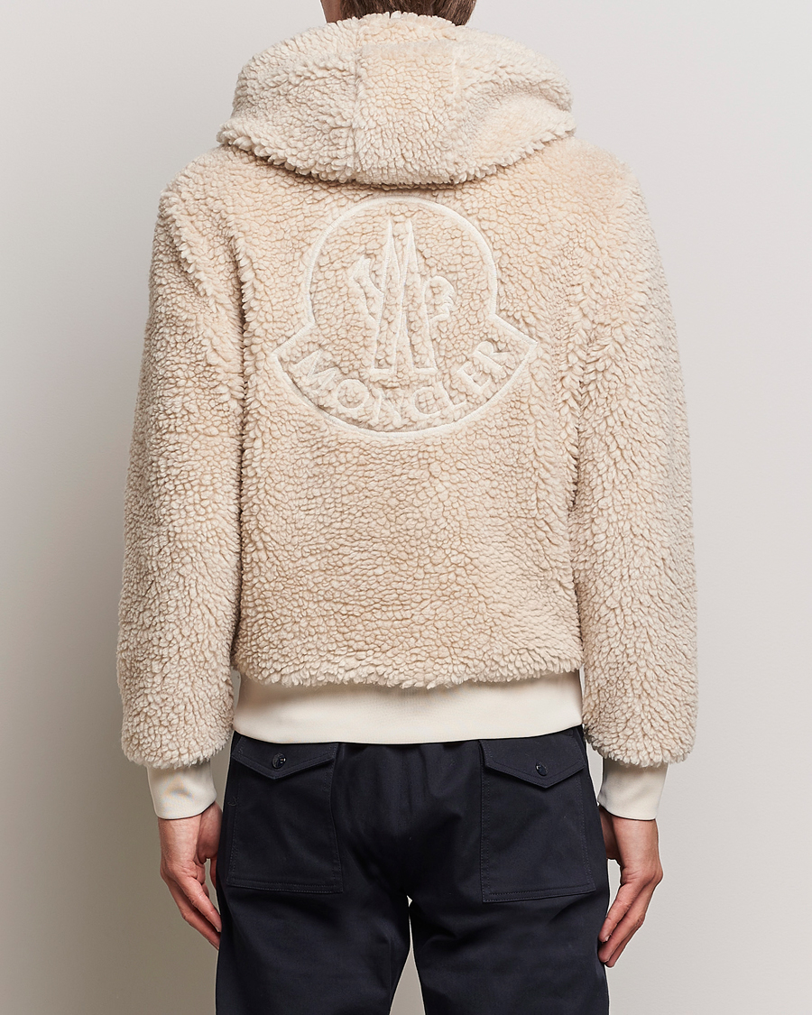 Men | Sweaters & Knitwear | Moncler | Hooded Zip Cardigan Off White